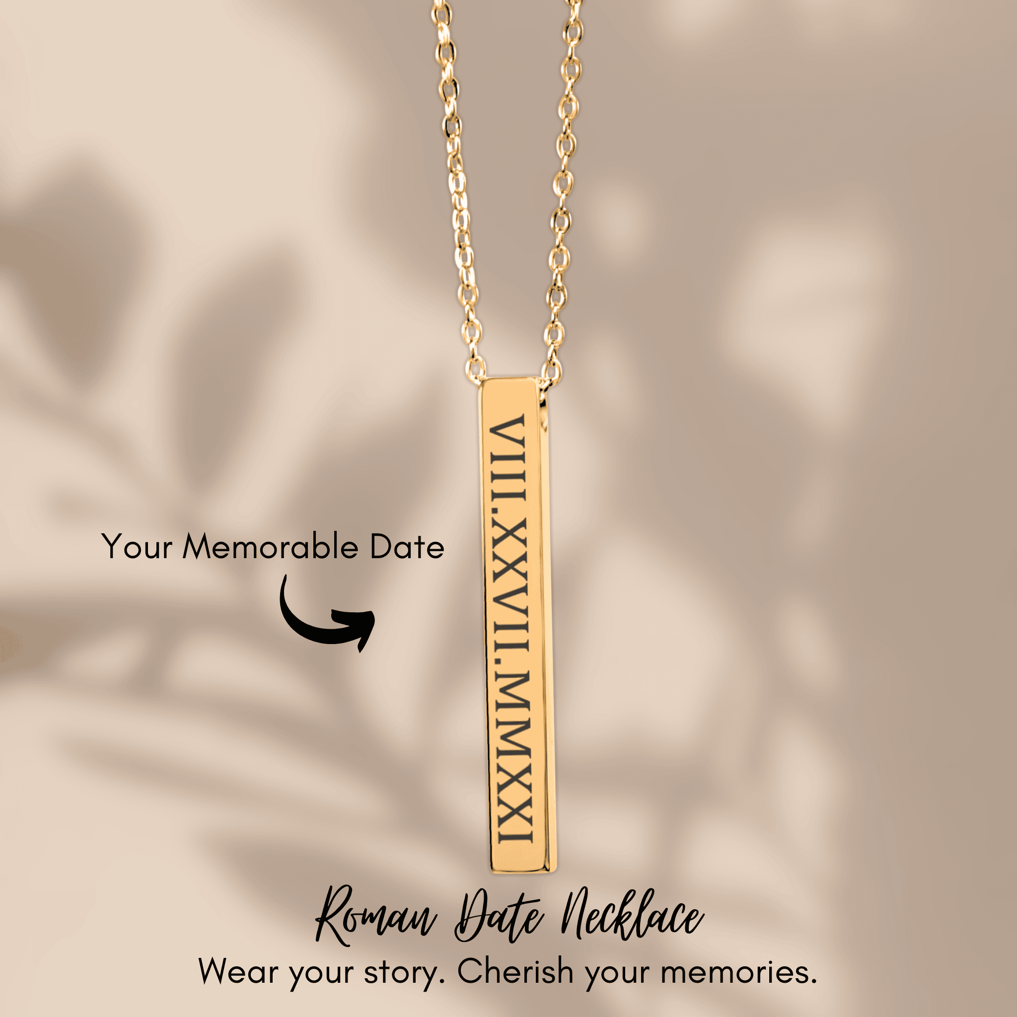 Aeternum. A Timeless Roman Numeral Necklace