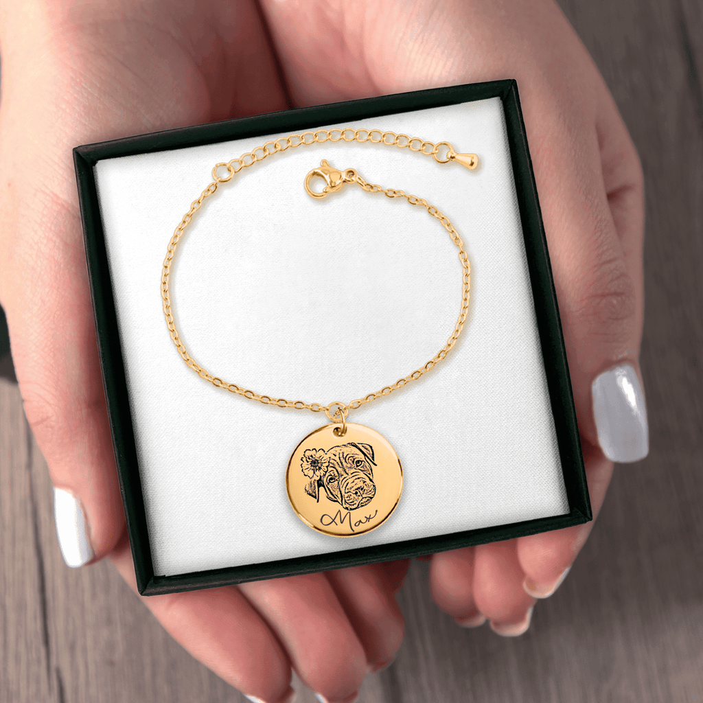 Paweternal. Custom Dog Portrait Bracelet. Keep Your Best Friend Close, Forever
