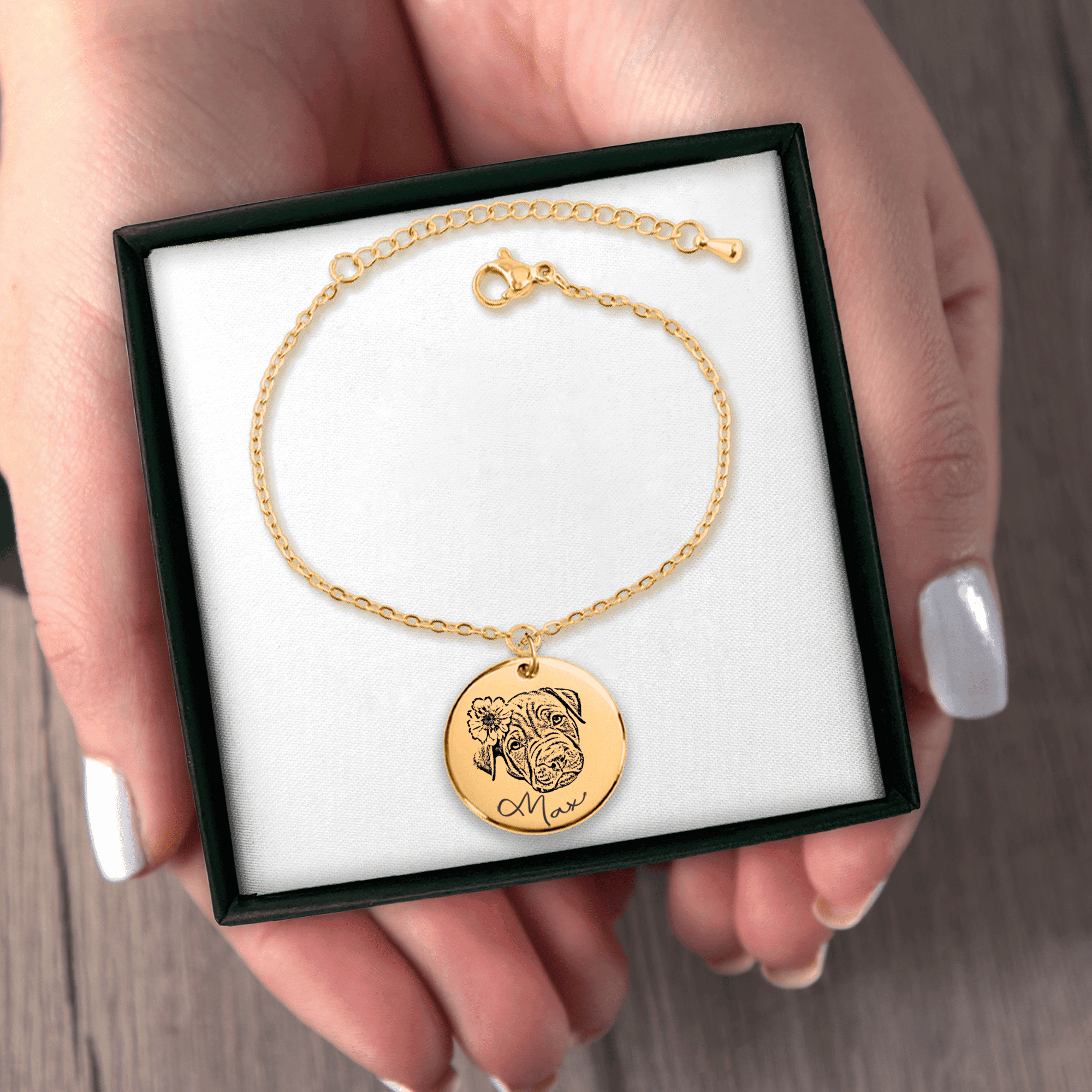 Paweternal. Custom Dog Portrait Bracelet. Keep Your Best Friend Close, Forever