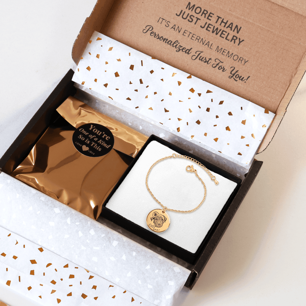 Paweternal. Custom Dog Portrait Bracelet. Keep Your Best Friend Close, Forever